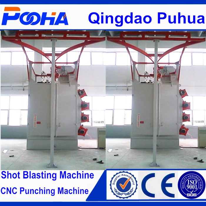 pH-37 Series Hanger Shot Blasting Machine with Blasting Wheels