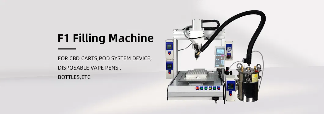 Vapride F1 Oil Filling Machine Automatic for Empty Cartridge Vape Pen Pod Thick Oil Eliquid