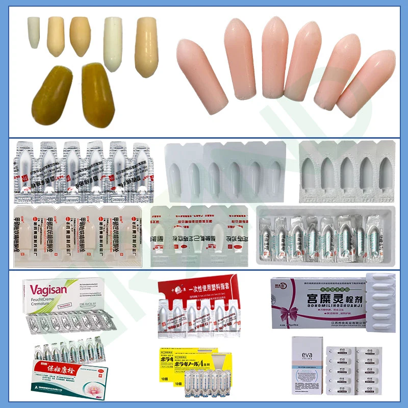 Automatic Bullet Shape Suppository Packing Machine Suppositories Filling and Sealing Machine