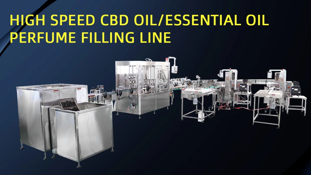 Automatic High Speed Online-Service 160 Bpm Essencial Oil Line Vape Juice Filling Machine