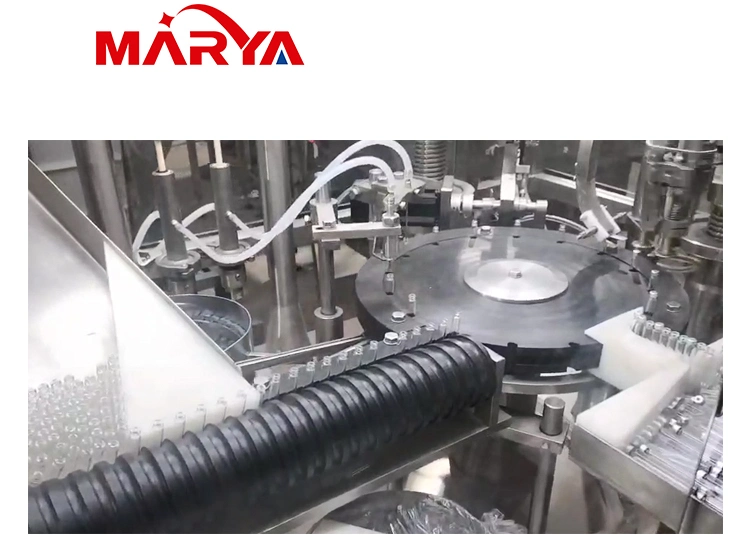 Marya PLC Control Servo Motor Position Filling 8 Filling Heads Cartridge Filling Machine with Isolators