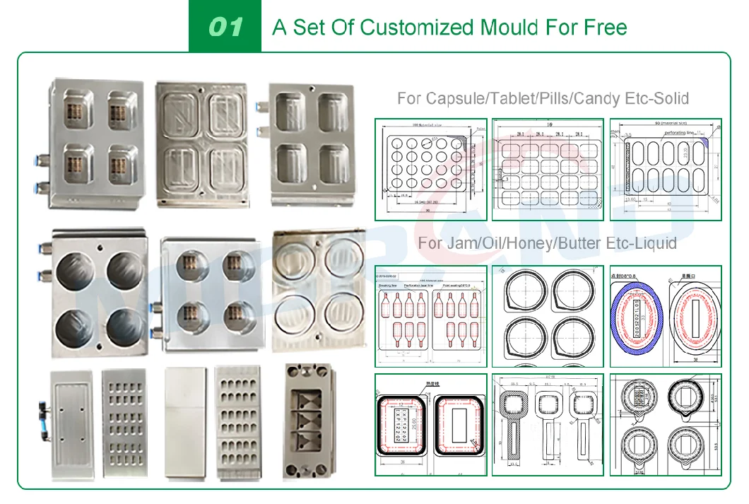 10ml Honey Pods Blister Filling Sealing Packing Machine