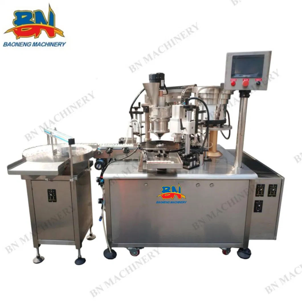 Pharmaceutical Cosmetic Liquid Essential Oil Vape Cartridge Vial Bottle Filling Capping Machine