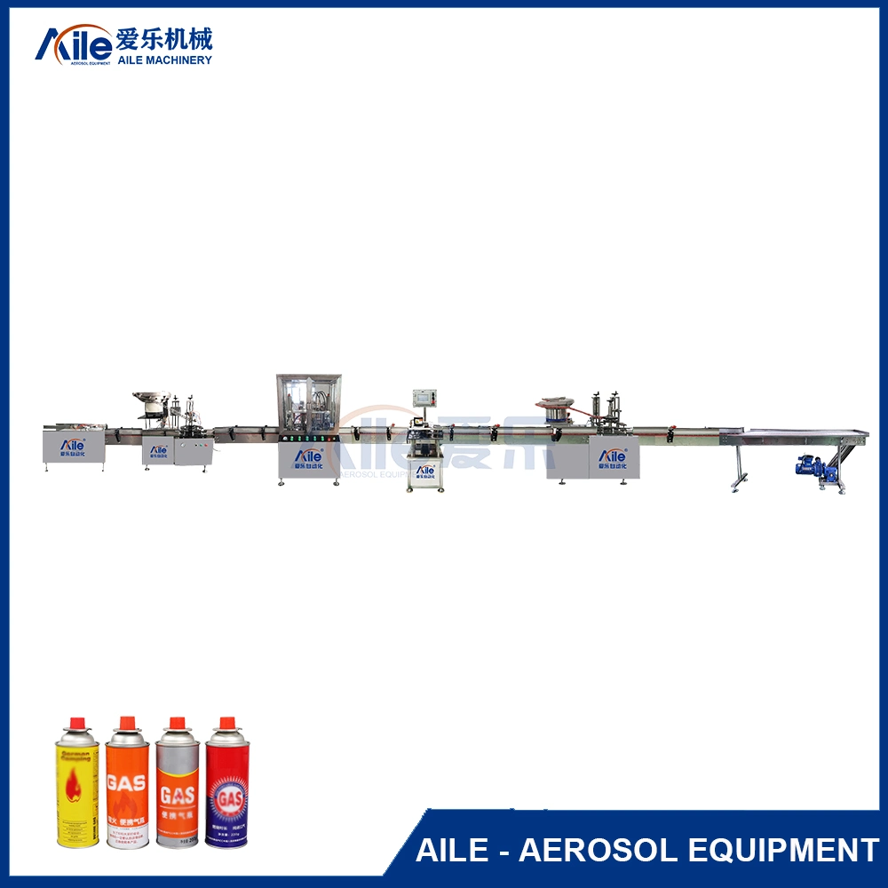 Automatic Cartridge Butane Gas Refilling Machine, Aerosol Can Filling Machine