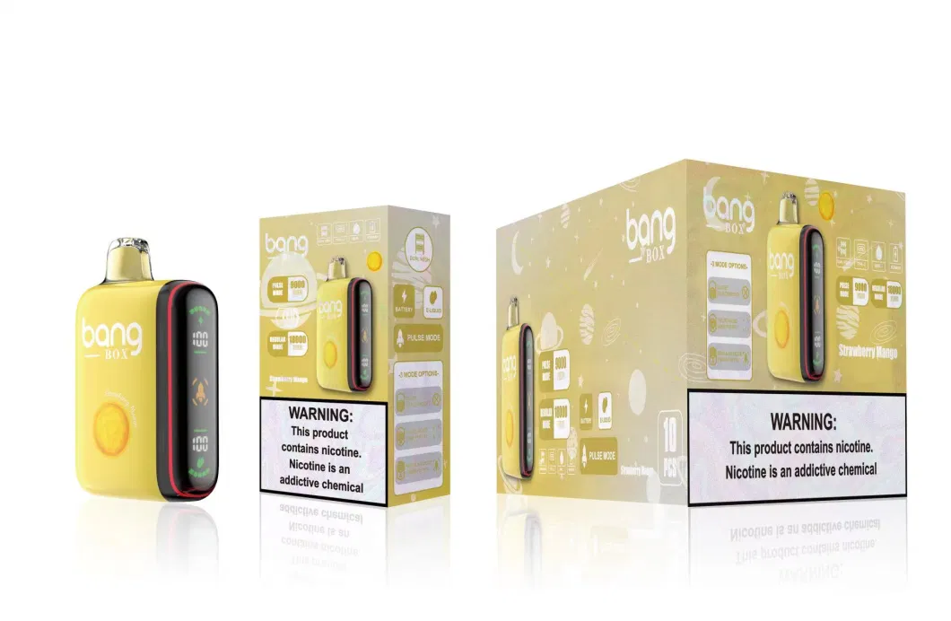 Bang Box 9000- 18000 Puffs Original Wholesale Disposable I Vape Randm Tornado LED Vape Vape 0%2%3%5% Geek, Double Flavor Adjustable Bar Best Seller