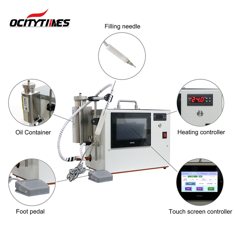 Ocitytimes Thick Oil Vape Cartridge Filling Machine for Disposable Vape Pen