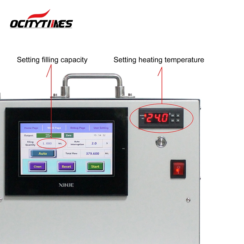 Ocitytimes Thick Oil Vape Cartridge Filling Machine for Disposable Vape Pen