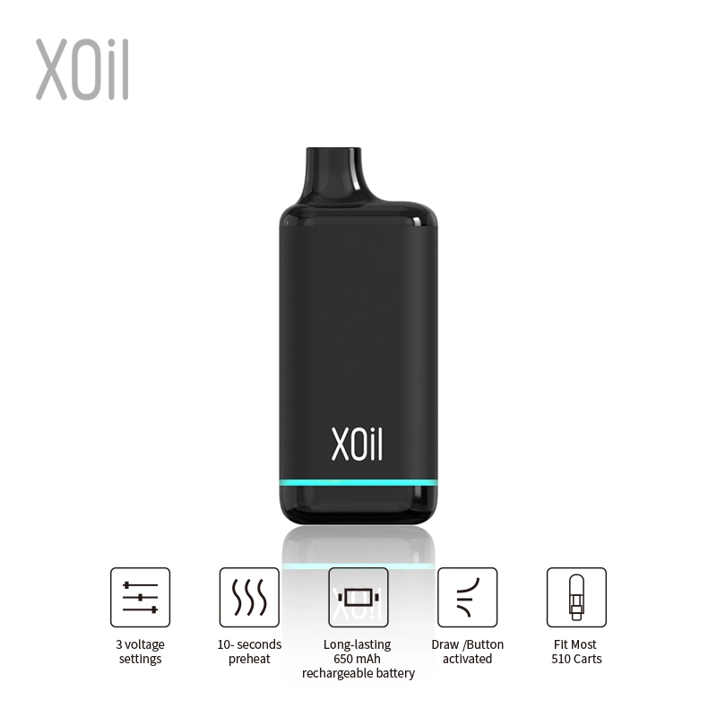 0.5/1/2ml Cartridges Battery Xoil Magic Disposable Cigarette Rechargeable Vape 3.2-3.6V 650mAh with USA Ca Warehouse