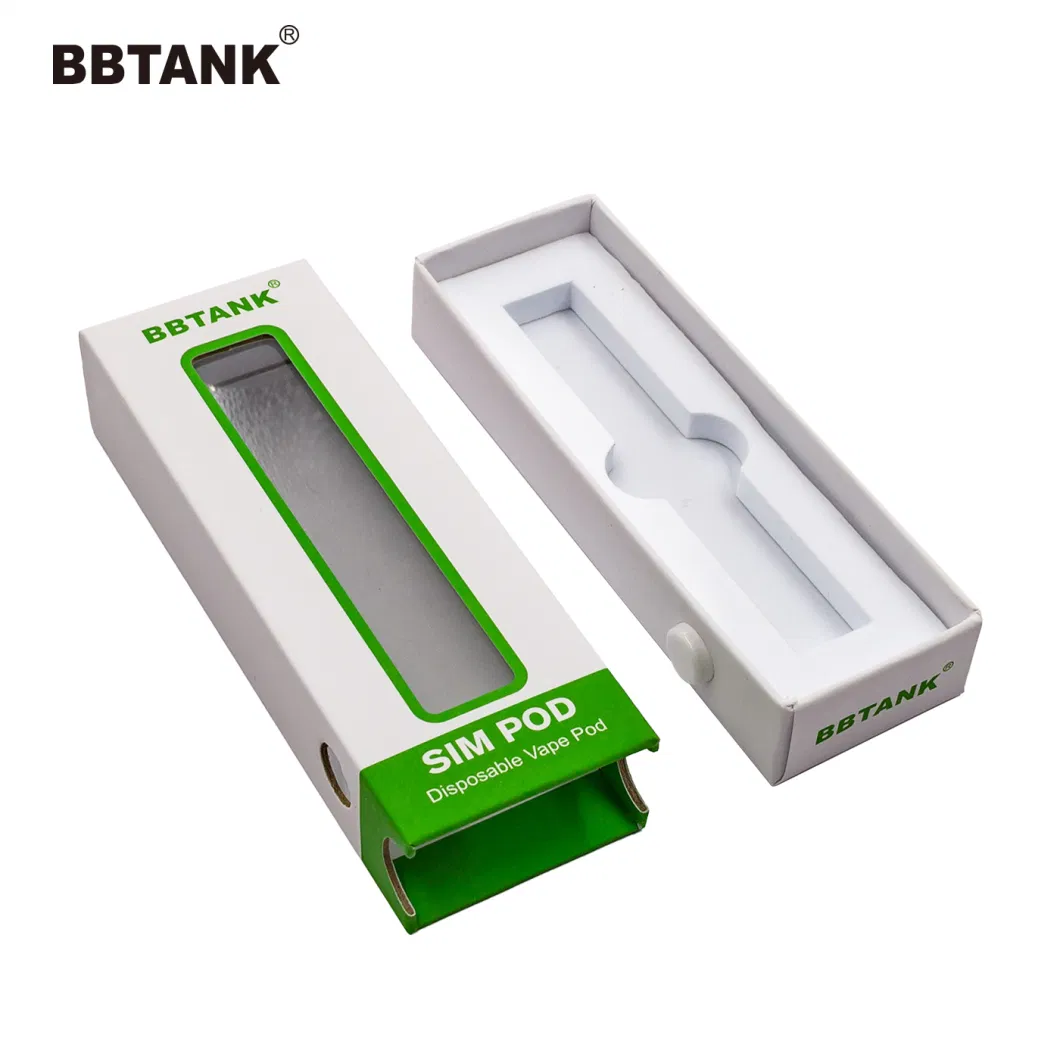 Bbtank Recharge Battery Thick Oil Cartridge Disposable Glass Vape Pen Atomizer Pod Cartridg