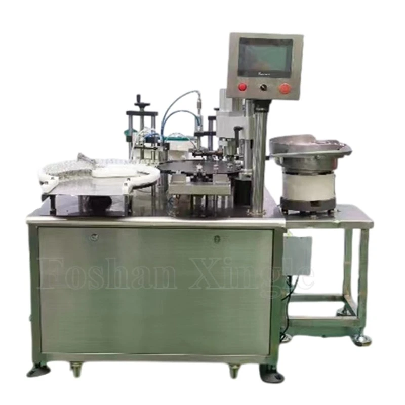 Pharmaceutical Injection Prefilled Small Scale Filler Oil Two Heads Sterile Cartridge Syringe Filling Capping Machine