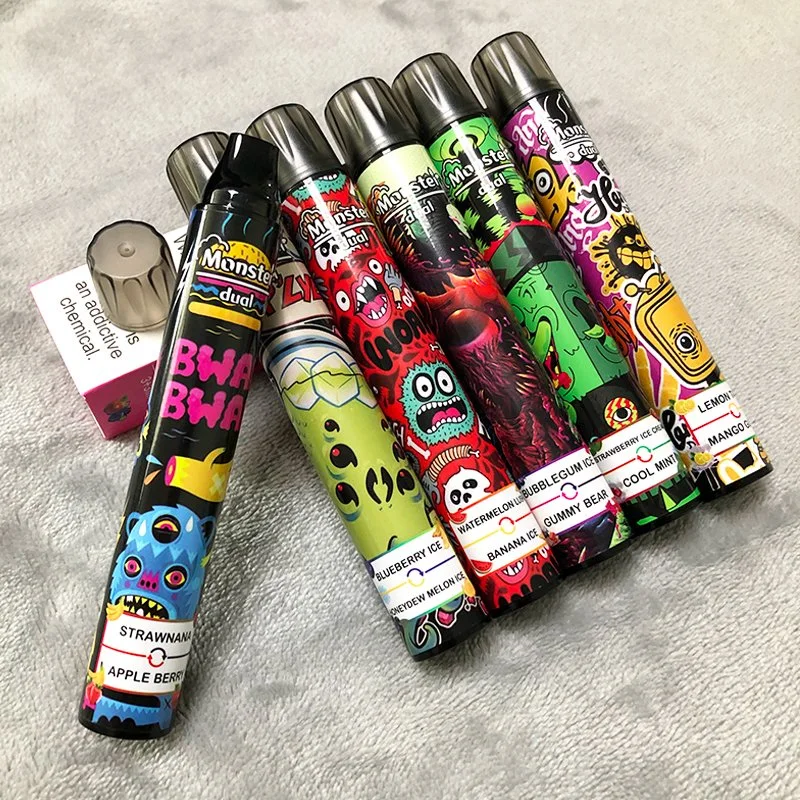 2022 OEM Available 2000 Puffs Monster Dual Portable Ecig Multiple Flavors Disposable Vapes