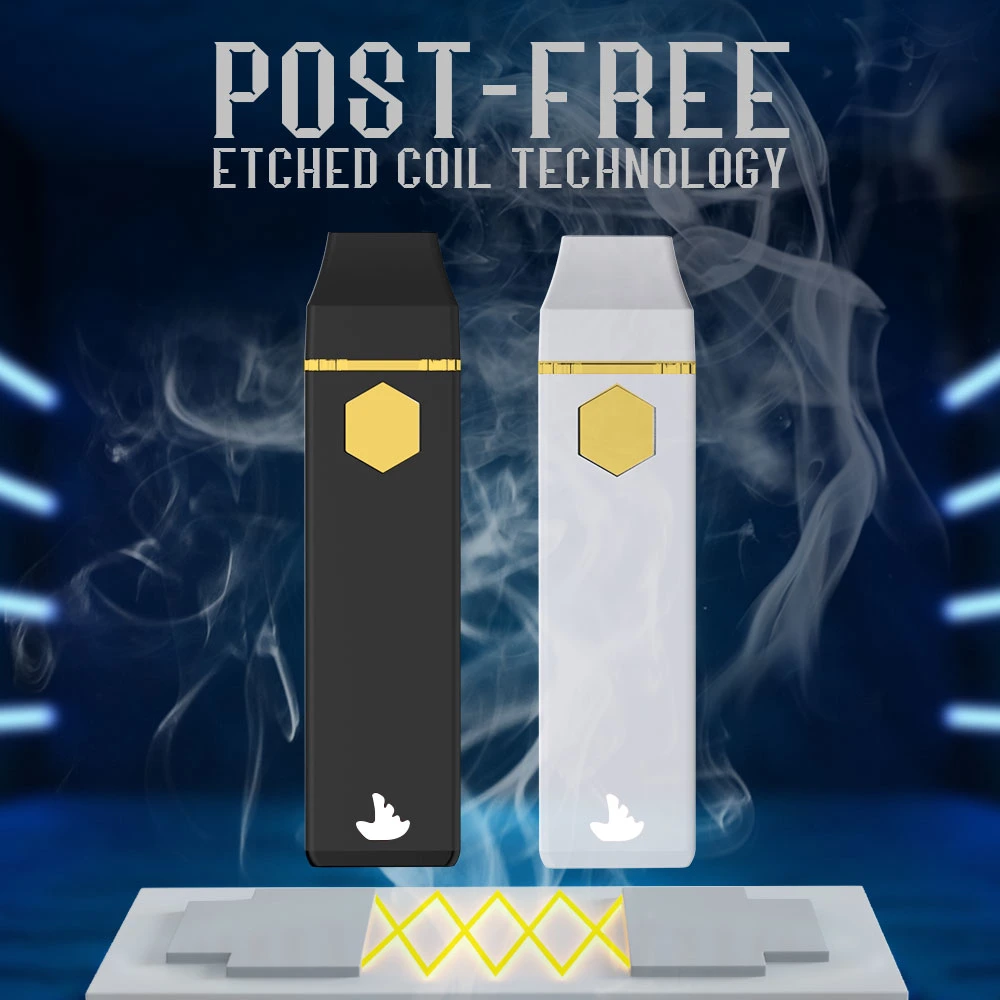 1ml 2ml Metal Free Wickless Ceramic Pod Rechargeable Customized Vaporizer Distillate Live Rosin Resin Oil Disposable Vape