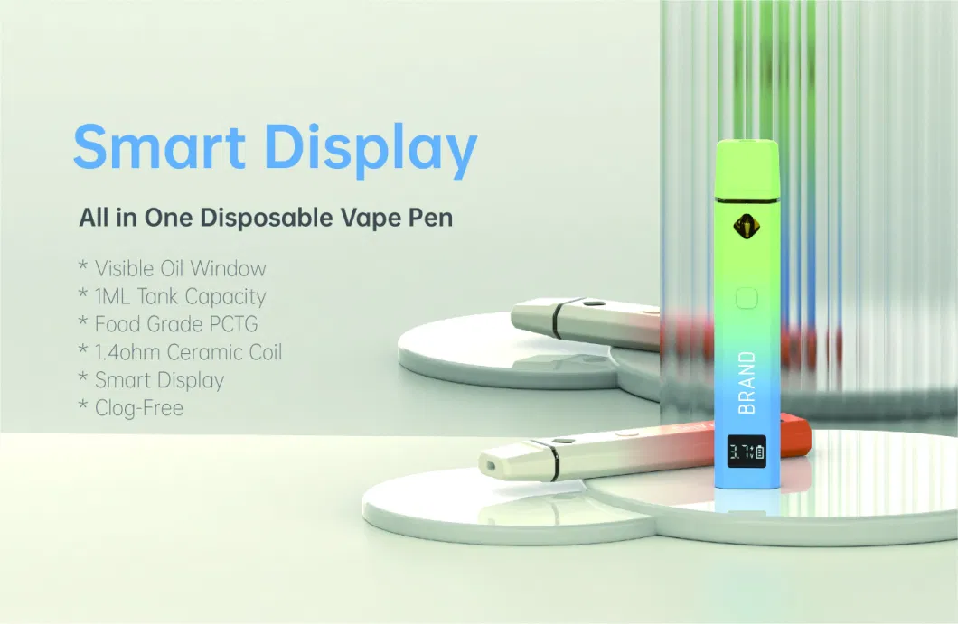 Newest Disposable OEM Vape Pen Wax Live Rosin Price Wholesale Custom 1g 1ml Vaporizer Live Distillate Thick Oil Disposable