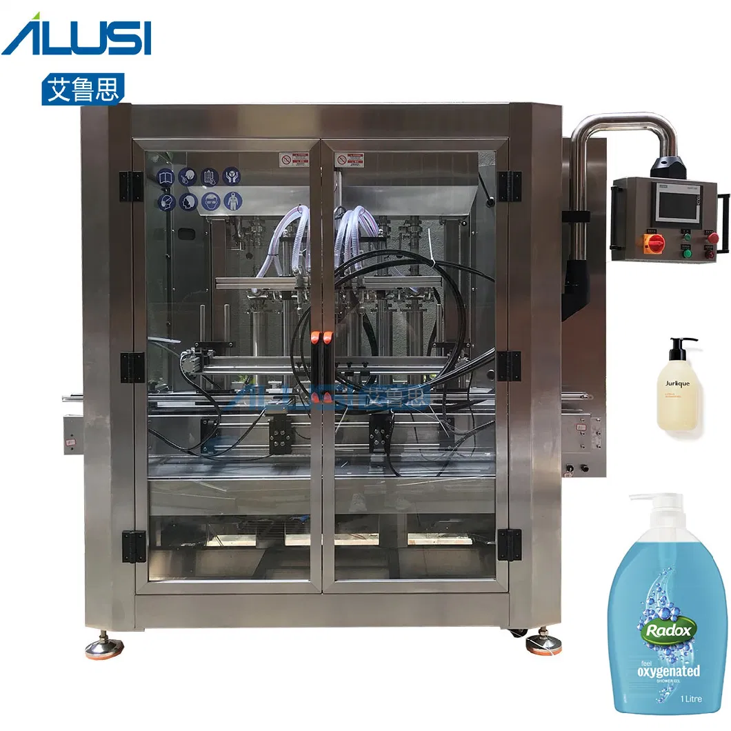 Automatic High Speed Linear Piston Pump Lotion Laundry Detergent Shampoo Bottle Foaming Liquid Soap Filling Machine