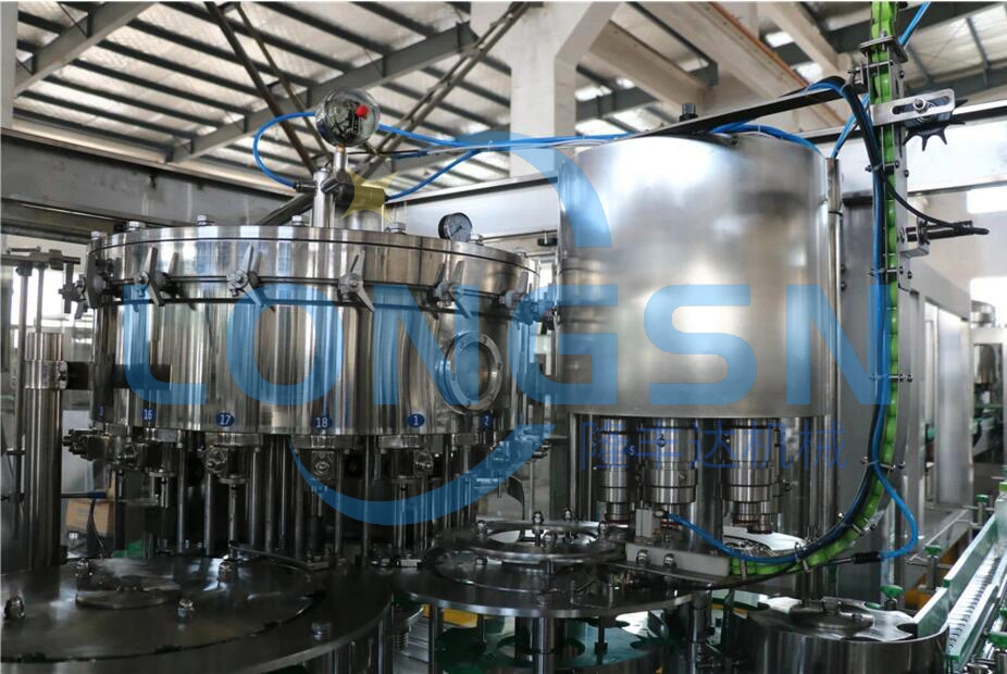 Carbonated Sparkling Water Bottling Plant Beverage Juice Filling Machine Production Line Soft Drink Filling Line Liquid Filler