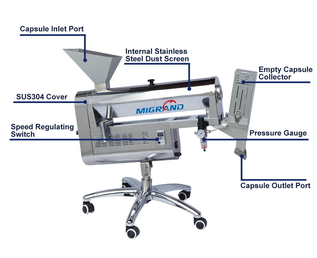 Jfp-110A GMP Polishing Capsule Machine with Sorter