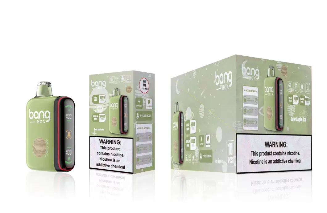 Bang Box 9000- 18000 Puffs Original Wholesale Disposable I Vape Randm Tornado LED Vape Vape 0%2%3%5% Geek, Double Flavor Adjustable Bar Best Seller