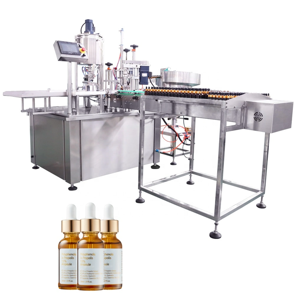 2023 Hot Saleessential Oil Liquid Filling Machine for Small Vial Bottle Filling Capping and Labeling Machine