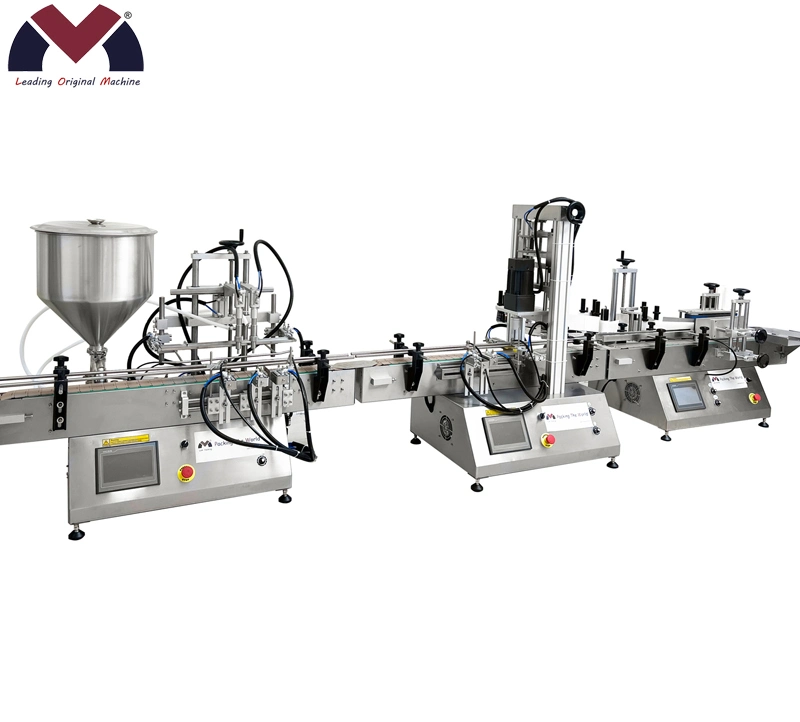 Fully Automatic 10ml-120ml E-Liquid or Eliquid or E-Juice or Ejuice or Vaping Juice or Vape Juice Filling Line Chubby Gorilla Filling Capping Labeling Machine