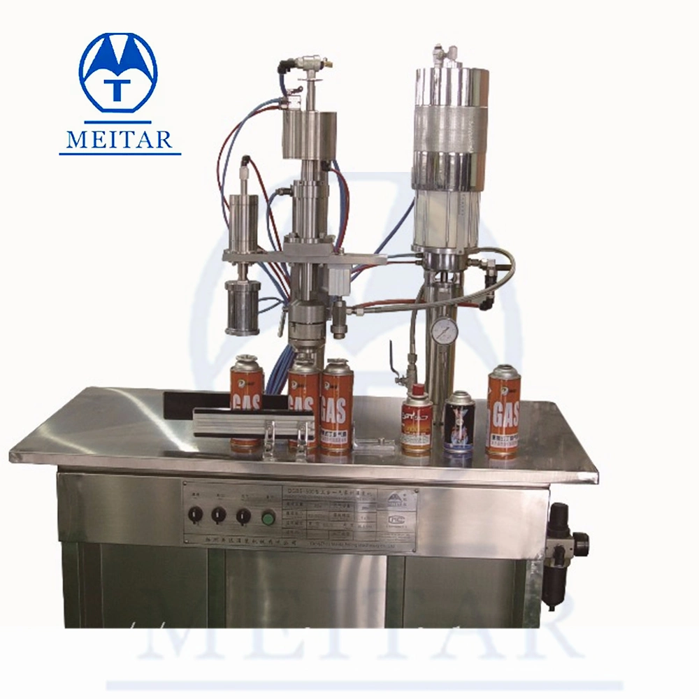 Automatic Aerosol Filling Machine for Butane Gas Cartridge Filling Assembly Line