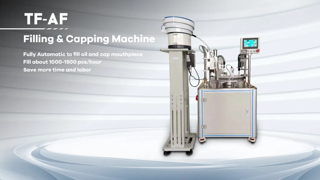 Automatic Oil Filling Capping Machine Vaporizer Vapes E Cig Thick Oil Liquid 510 Cartridge Filling Machine