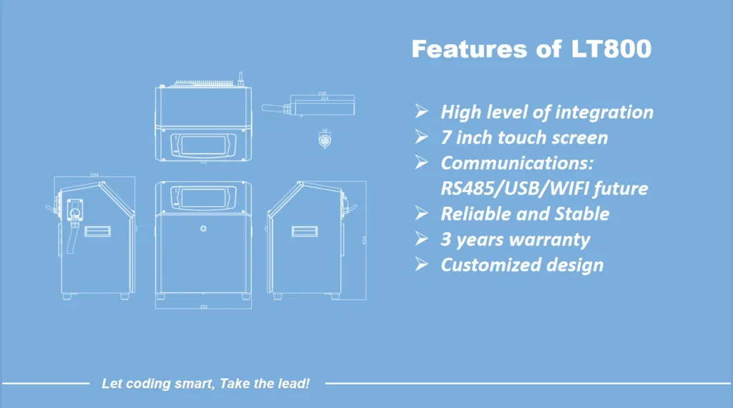 Lt800 Wholesale Price Egg Date Inkjet Batch Code Printing Machine