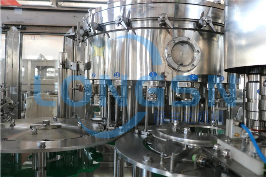 Carbonated Sparkling Water Bottling Plant Beverage Juice Filling Machine Production Line Soft Drink Filling Line Liquid Filler