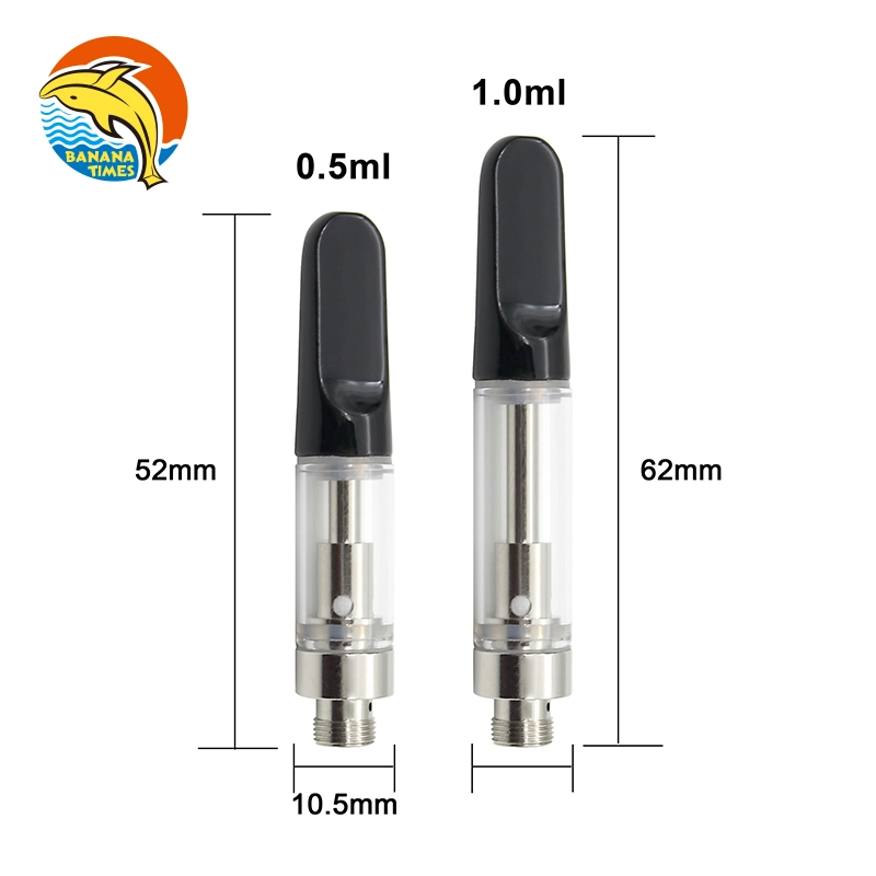 Lead Free Empty 0.5ml 1ml Runtz Hte Thick Oil Vape Cartridges OEM Cookie 1000 Mg Ceramic Vape Pen Cartridge with 316L