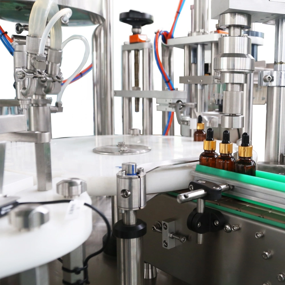 2023 Hot Saleessential Oil Liquid Filling Machine for Small Vial Bottle Filling Capping and Labeling Machine