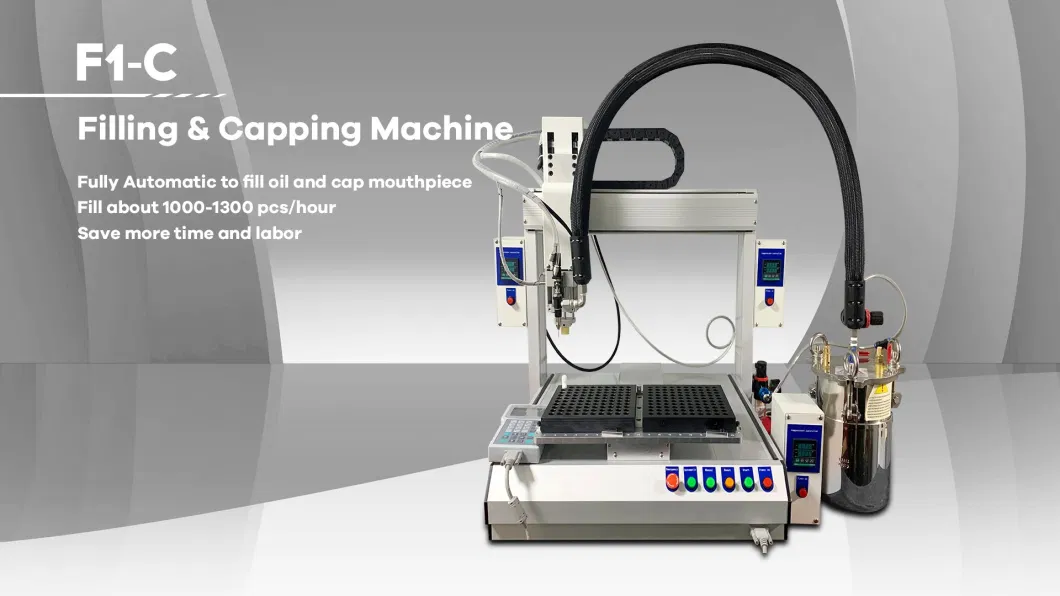 China Low Price Oil Filler Device Thick Oil Cart 510 Thread Vape Cartridge Automatic Filling Machine and Capping Machine