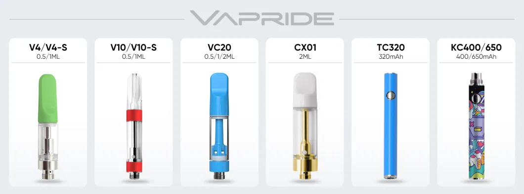 Vapride Clean Carts 2ml Full Ceramic No Heavy Metals Ceramic Coil Empty Electronic Cigarette Atomizer