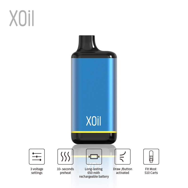 0.5/1/2ml Cartridges Battery Xoil Magic Disposable Cigarette Rechargeable Vape 3.2-3.6V 650mAh with USA Ca Warehouse