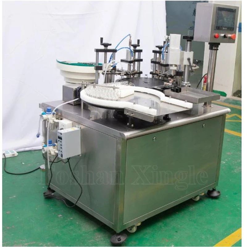 Pharmaceutical Injection Prefilled Small Scale Filler Oil Two Heads Sterile Cartridge Syringe Filling Capping Machine