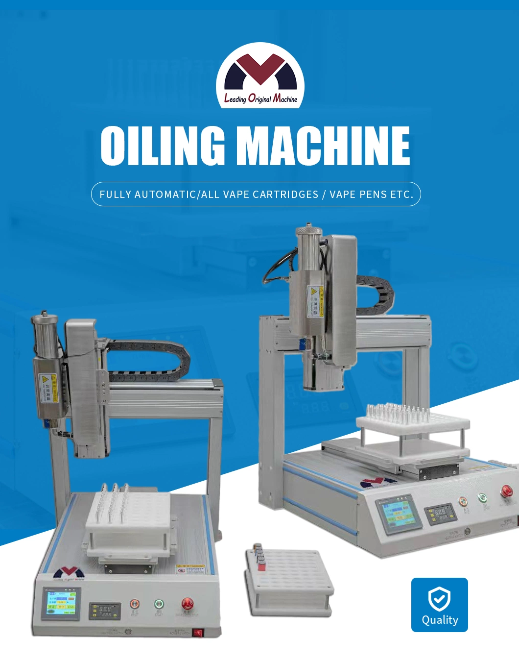 Lom China High Efficient Electric E-Liquid Filling Machine Cartridge Filling Machine Price