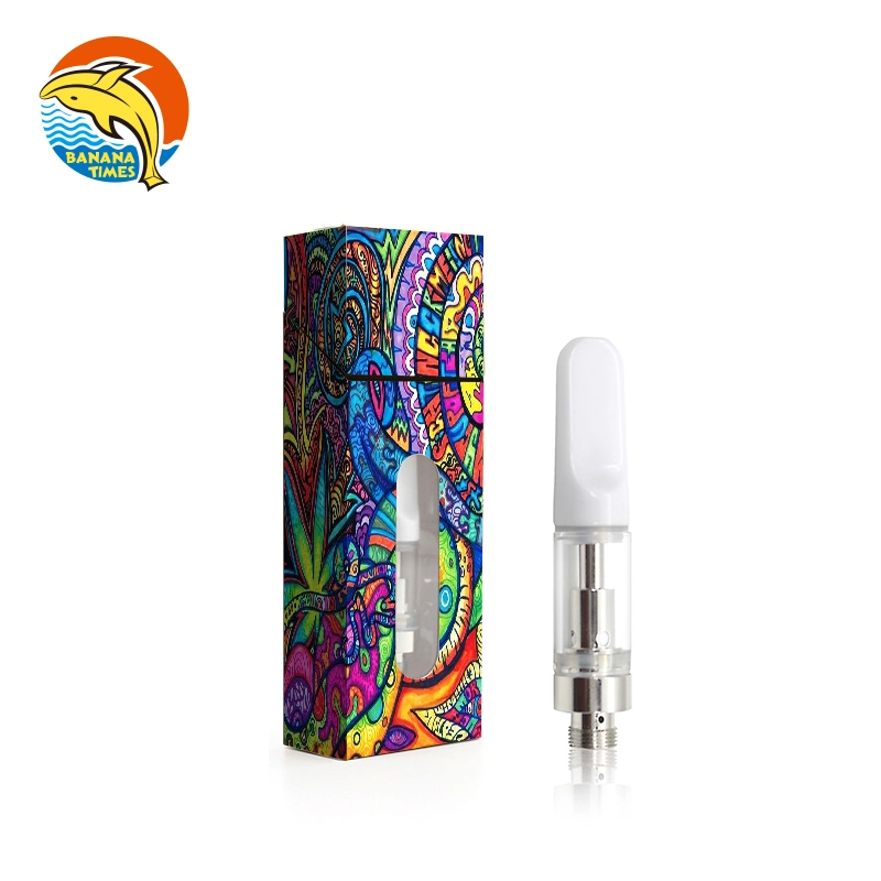 China Wholesale Distributor 1gram 510 Thread Empty DAB Qbd Thick Oil Vape Pen Cartridge OEM 0.5ml 1ml Ceramic Vape Carts Cartridges with Stainless Steel