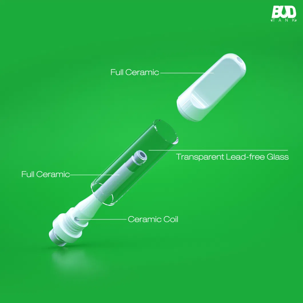 Budtank T-H-C 1.0ml Cartridge with Easy to Locking Structure Design and Easy to Filling Oil