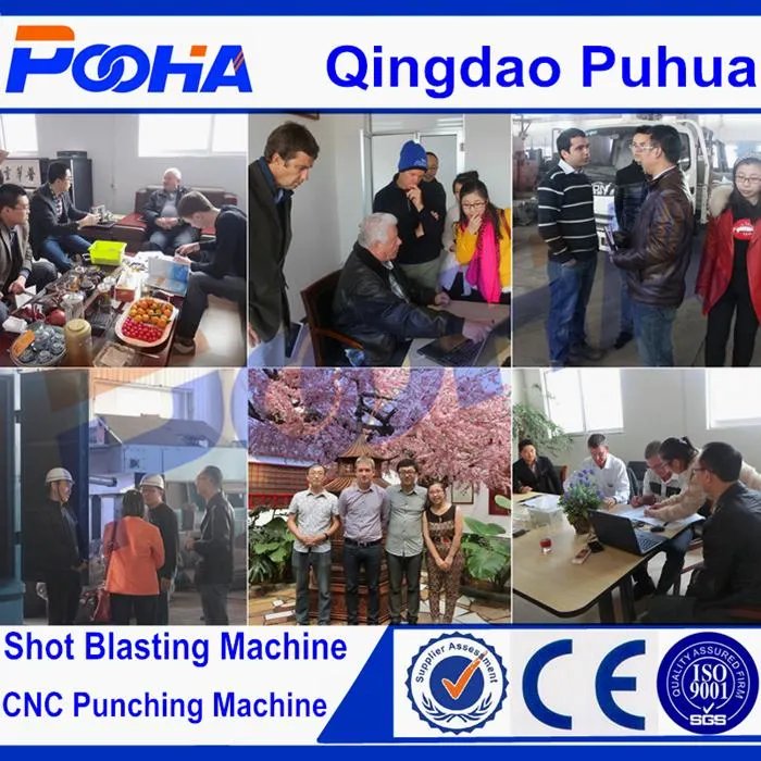 pH-37 Series Hanger Shot Blasting Machine with Blasting Wheels