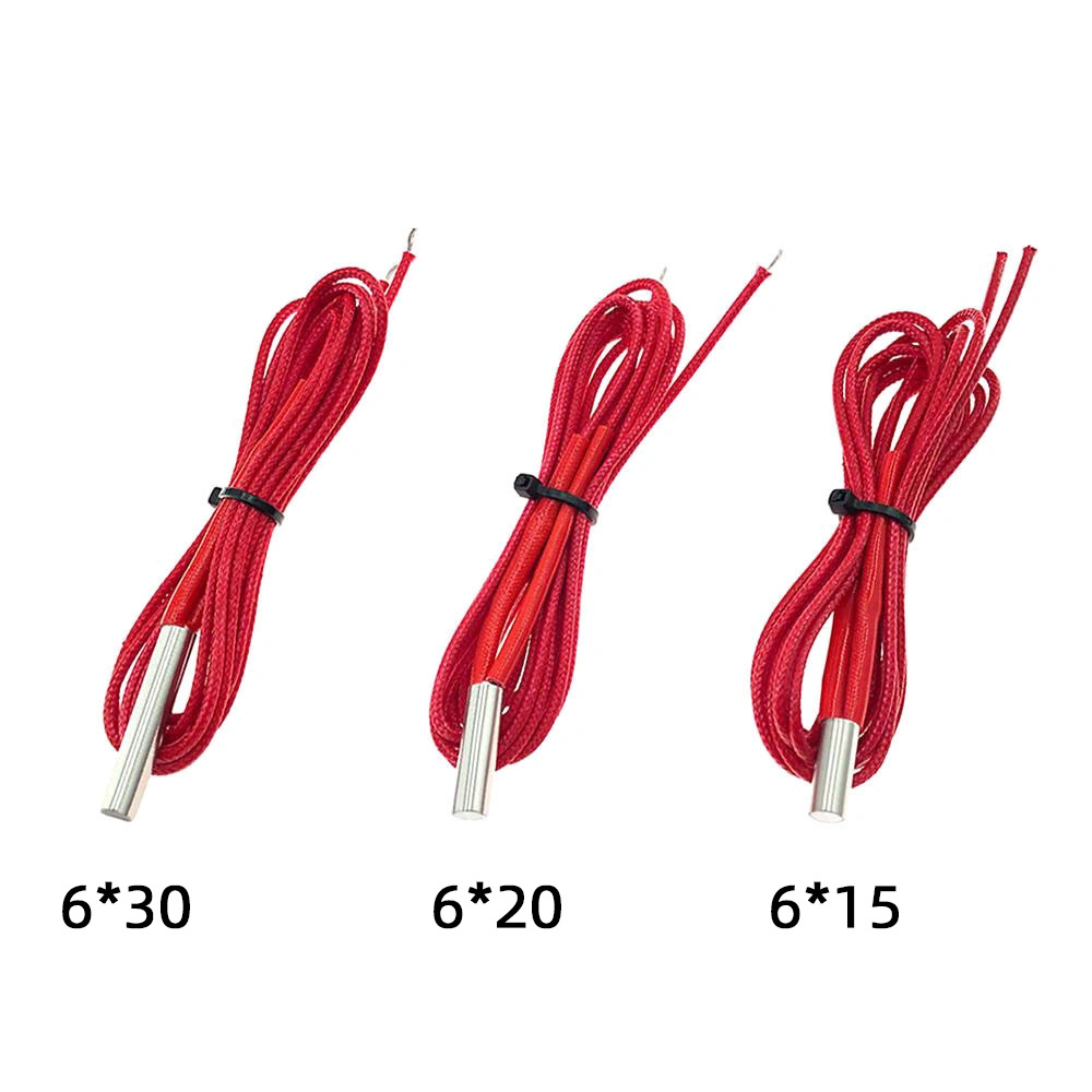 3D Printers Cartridge Heater 12V/24V 40W 6*20mm 1m for Mk Mendel Reprap Extruder Parts 12V