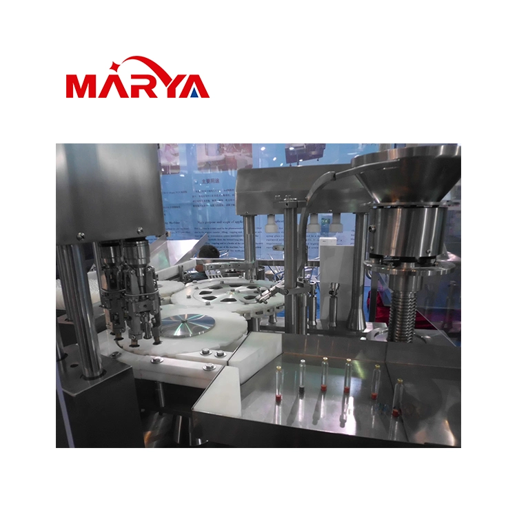 Marya PLC Control Servo Motor Position Filling 8 Filling Heads Cartridge Filling Machine with Isolators