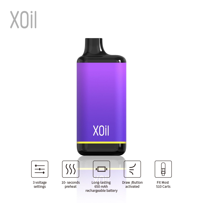 0.5/1/2ml Cartridges Battery Xoil Magic Disposable Cigarette Rechargeable Vape 3.2-3.6V 650mAh with USA Ca Warehouse