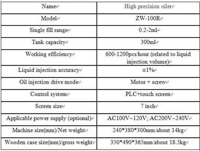 Semi-Auto Filling Machine for Vape Disposable Cartridge High Precision Oiler