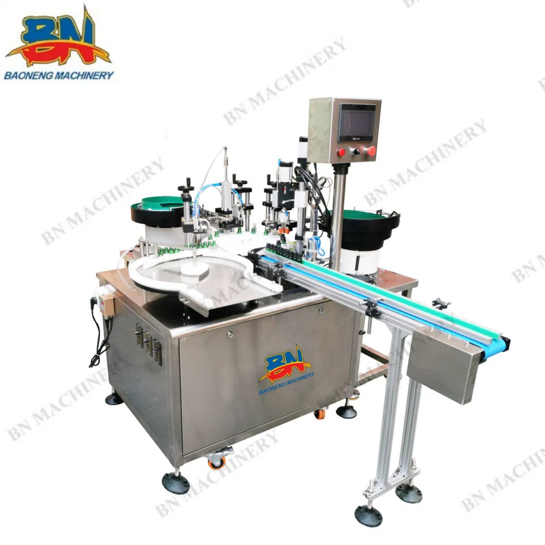 Bottle Feeding, Filling, Plugging, Capping etc Liquid Vape Filling Machine