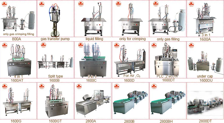 Semi Auto Argon Aerosol LPG Cartridge Butane Gas Filling Machine