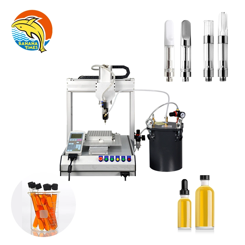 Fully Auto Capsule Syringe Disposable Vape Pen Cartridge Filling Machine for E Liquid