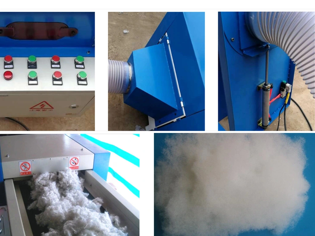 Automatic Polyester Fibre Bale Opening Breaking Fiber Opening Carding Cushion Sofa Pillow Filling Stuffing Blowing Making Machine