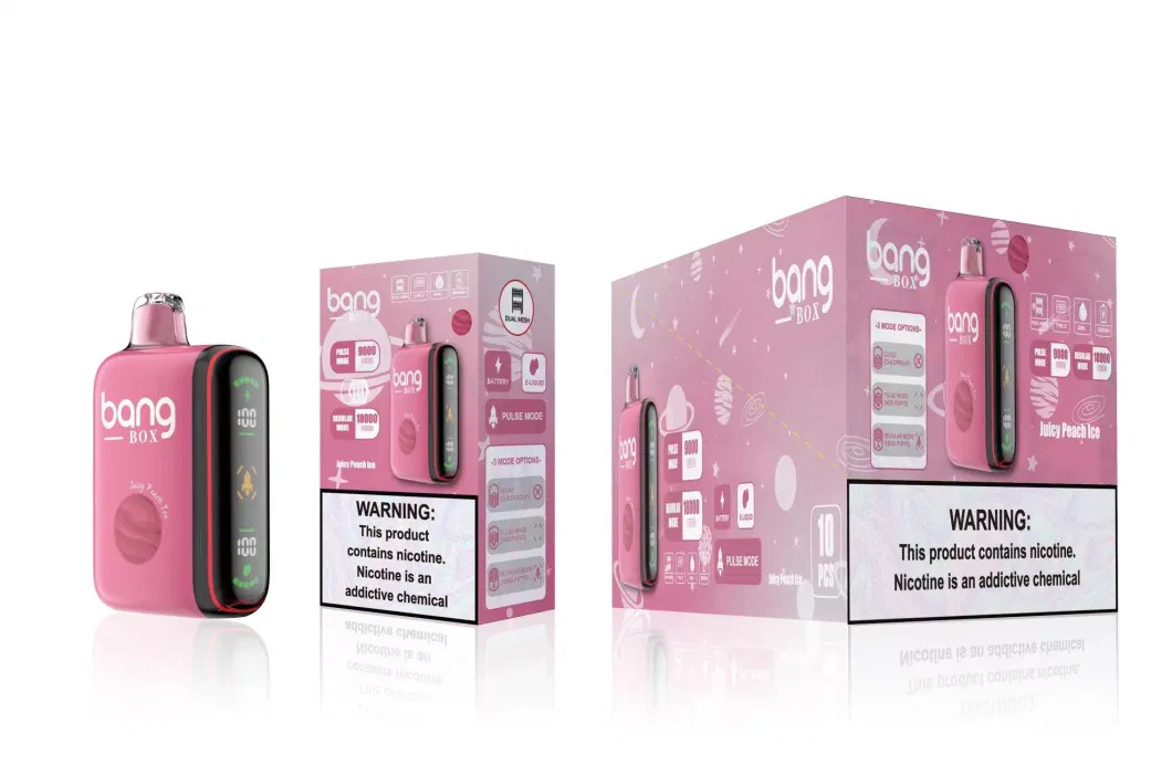 Bang Box 9000- 18000 Puffs Original Wholesale Disposable I Vape Randm Tornado LED Vape Vape 0%2%3%5% Geek, Double Flavor Adjustable Bar Best Seller