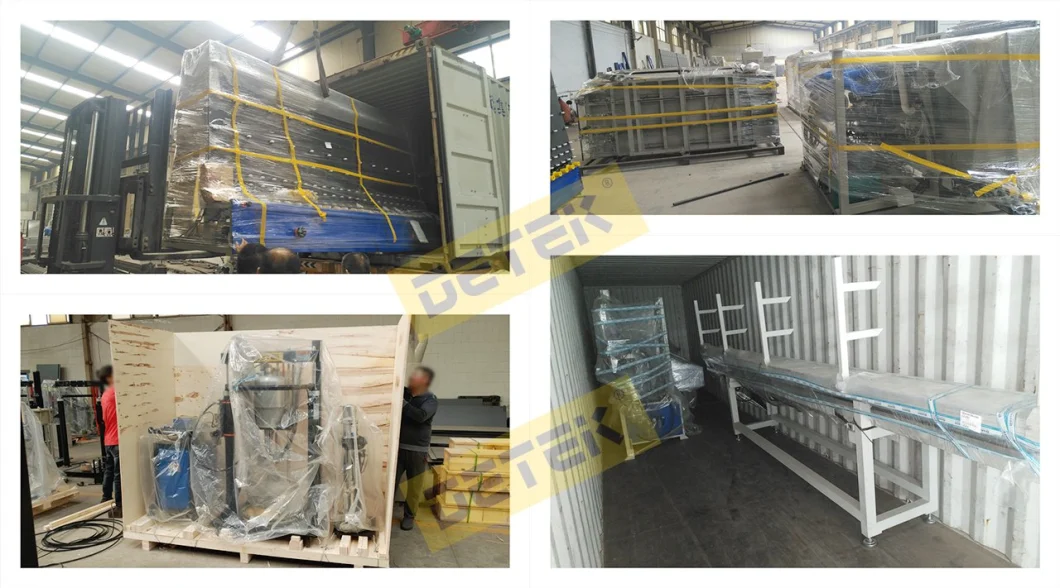 Automatic 2800mm Vertical Online Gas Filling Vacuum Insulating Double Glazing Glass Production Line Machine