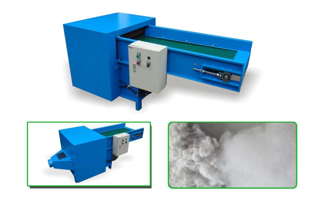 Automatic Polyester Fibre Bale Opening Breaking /Opener/Breaker and Fiber Opening Carding Cushion Sofa Pillow Filling Stuffing Blowing Making Machine Line