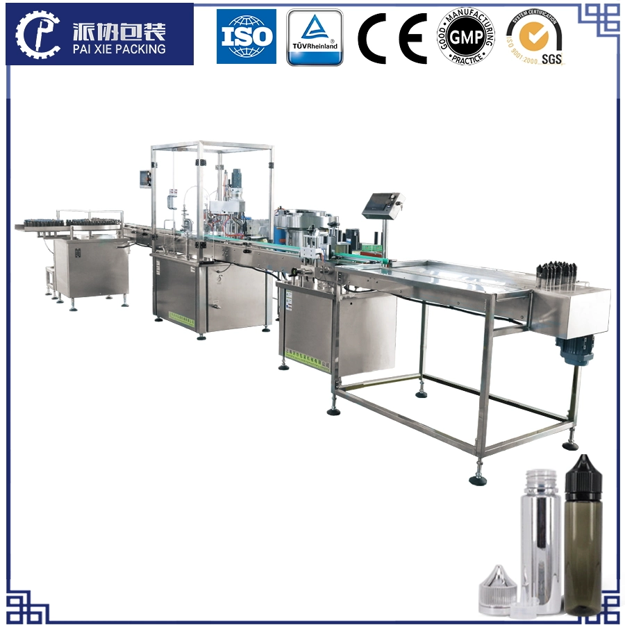 Automatic Liquid Essencial Oil Cigarette E-Liquid Line Filling Machine Factory