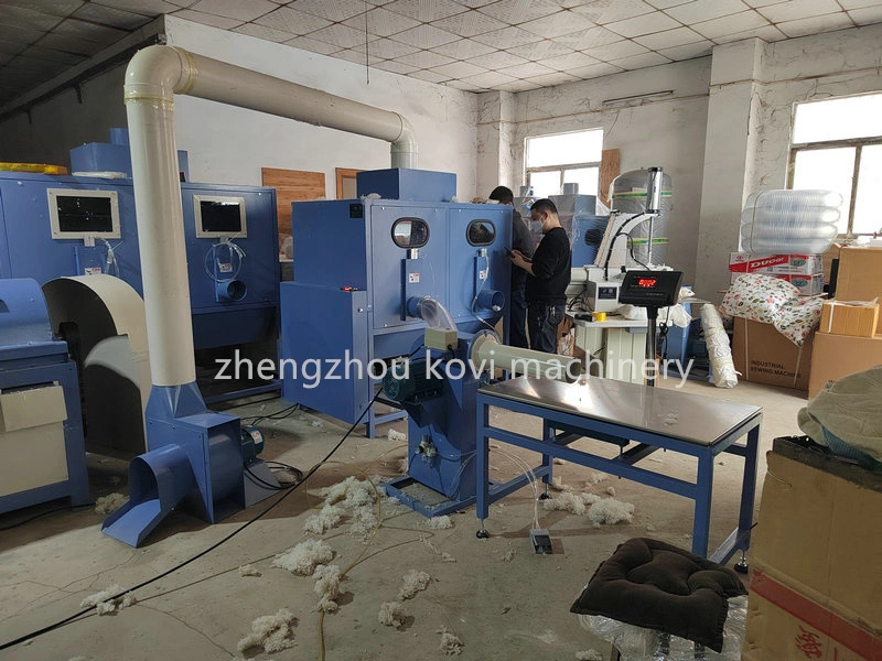 Pet Wool Cotton Bale Fiber Opener Silicone Polyester Fiber Opening Carding Recycling Machine Pillow Filling Making Machine